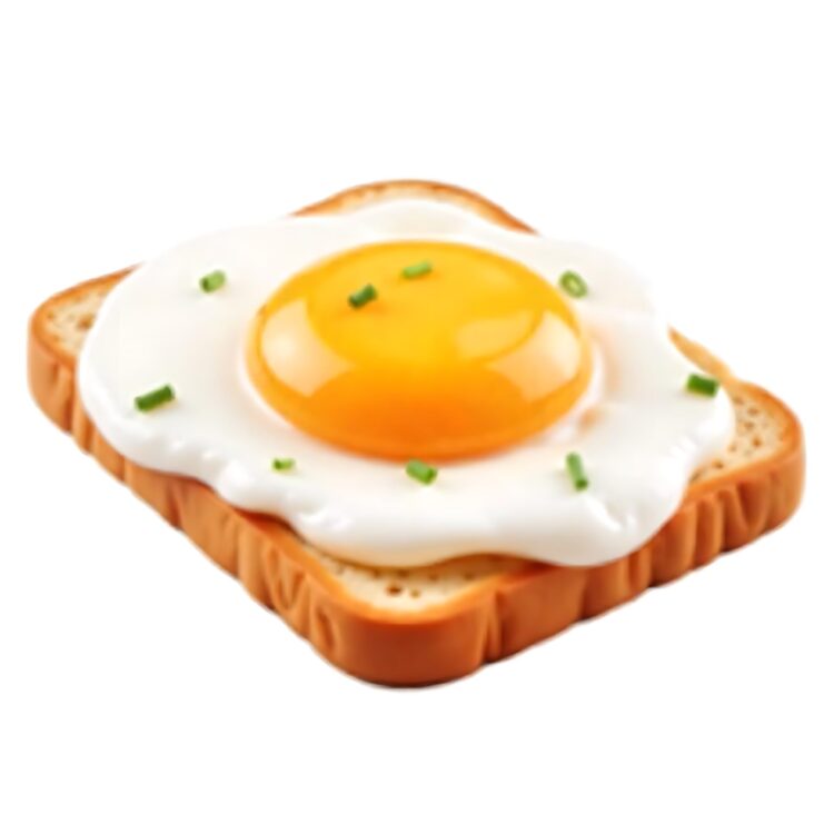 A fried egg with a yolk