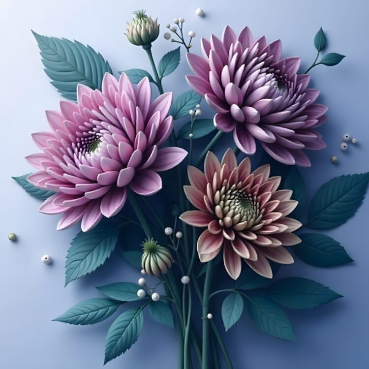 A painting of flowers by the artist