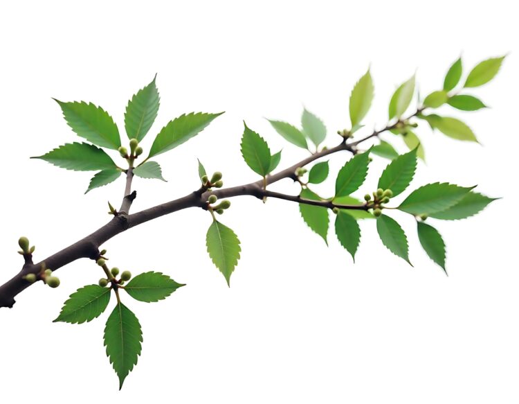 A picture of a tree branch with lush green leaves perfect for use in naturethemed projects