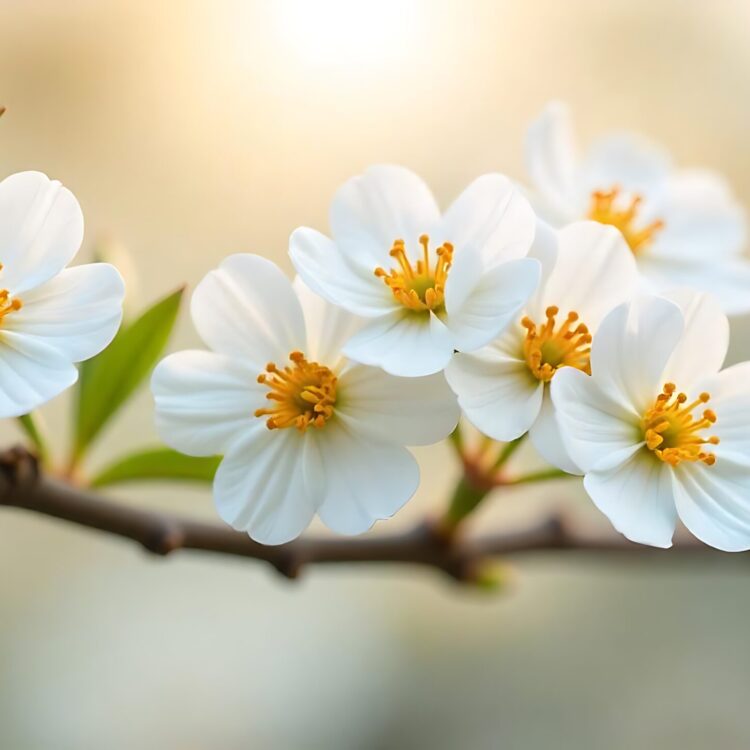 A white flower with yellow center and the yellow center is a white flower with yellow center