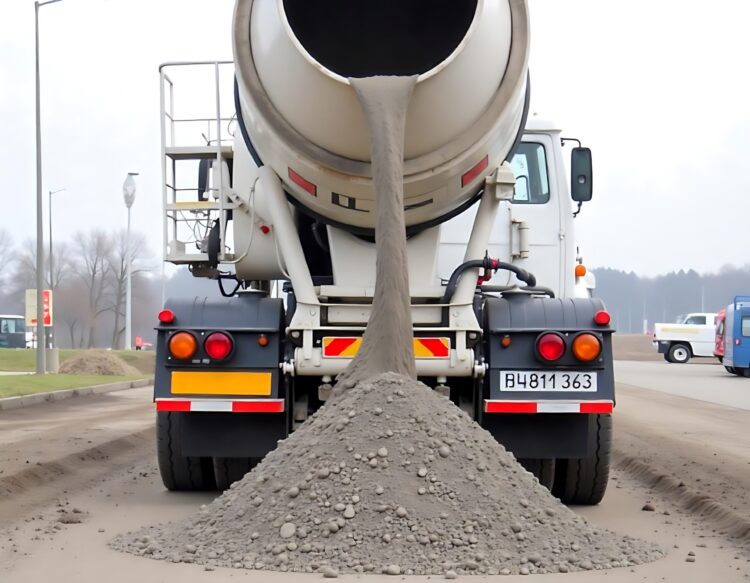 Banner Cement Factory Mixer Truck Delivery Concrete Mortar Transportation To Construction Site