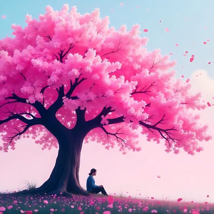 Cherry blossom tree background