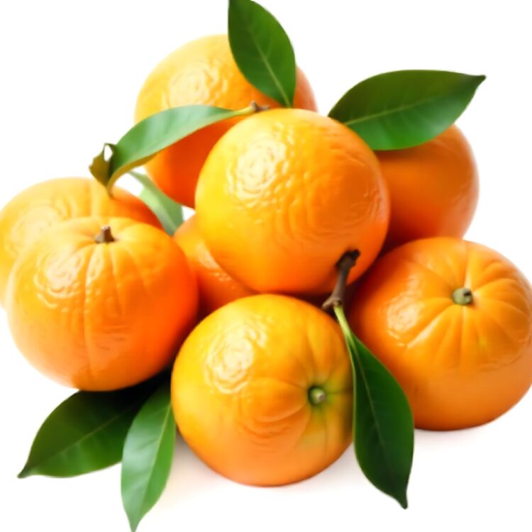 Fresh tasty mandarins isolated on white background