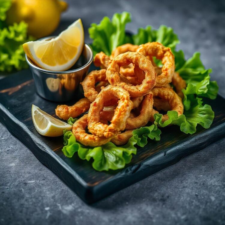 Fried mixed tempura with sauce