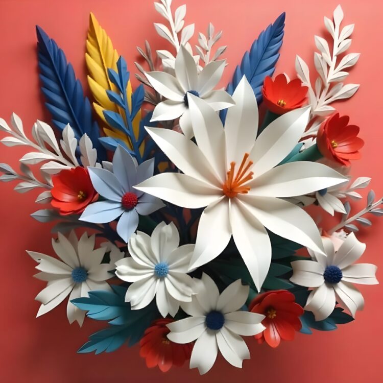 High quality colorful synthetic flower