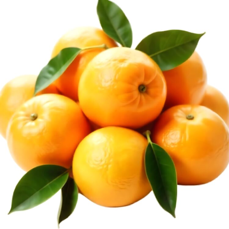 Orange Fruit Isolated on White Background PNG