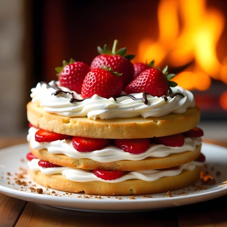 Stunning strawberry cake food styling for an elegant and delicious dessert presentation