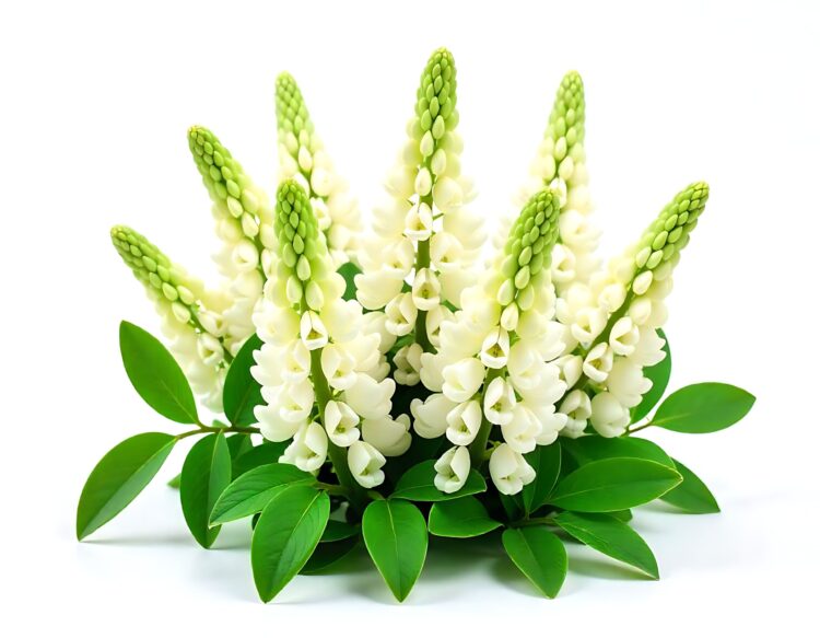 White Gypsophila Isolated on White Background Beautiful Gypsophila Flower