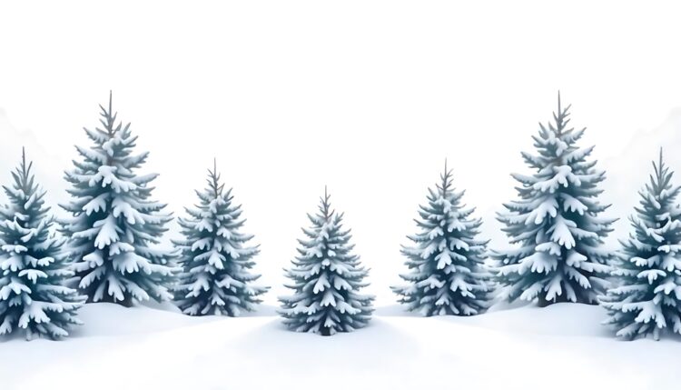 Winter wonderland isolated